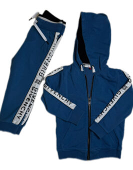Givenchy Kids Blue Logo Tape Tracksuit