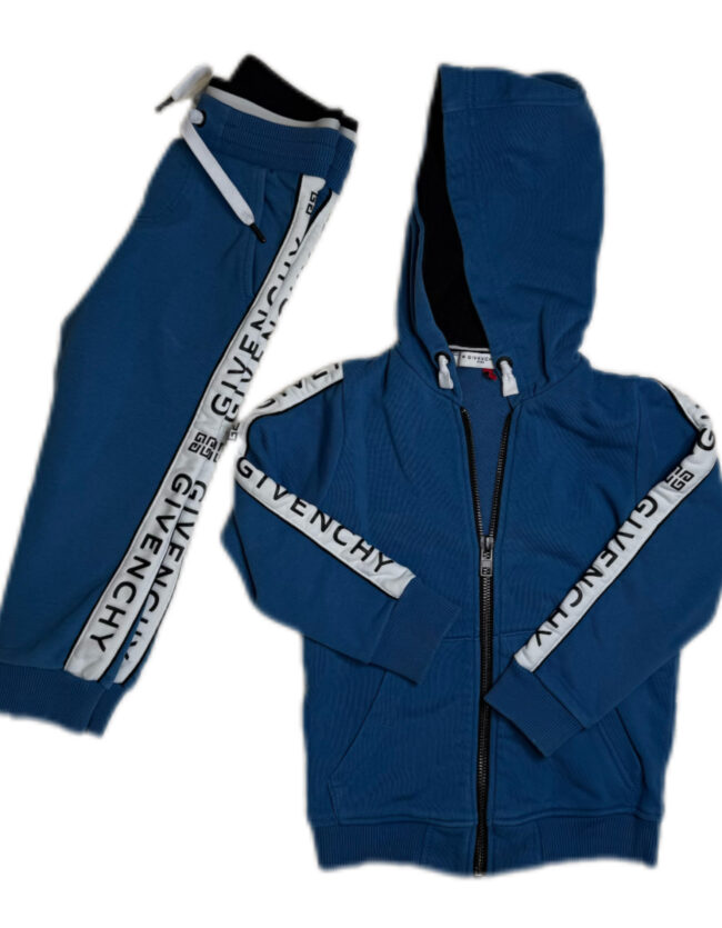 Givenchy Kids Blue Logo Tape Tracksuit