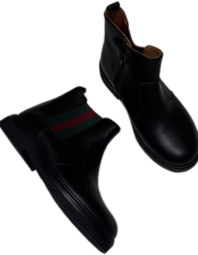 Gucci Kids Leather Ankle Boots