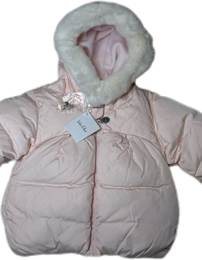 Baby Dior Pink Puffer Jacket