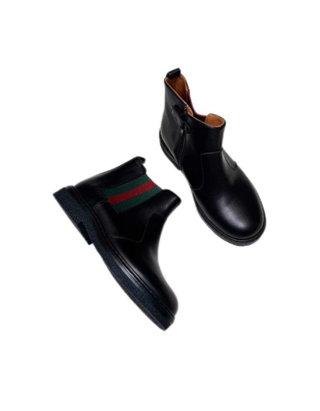 Gucci Kids Leather Ankle Boots
