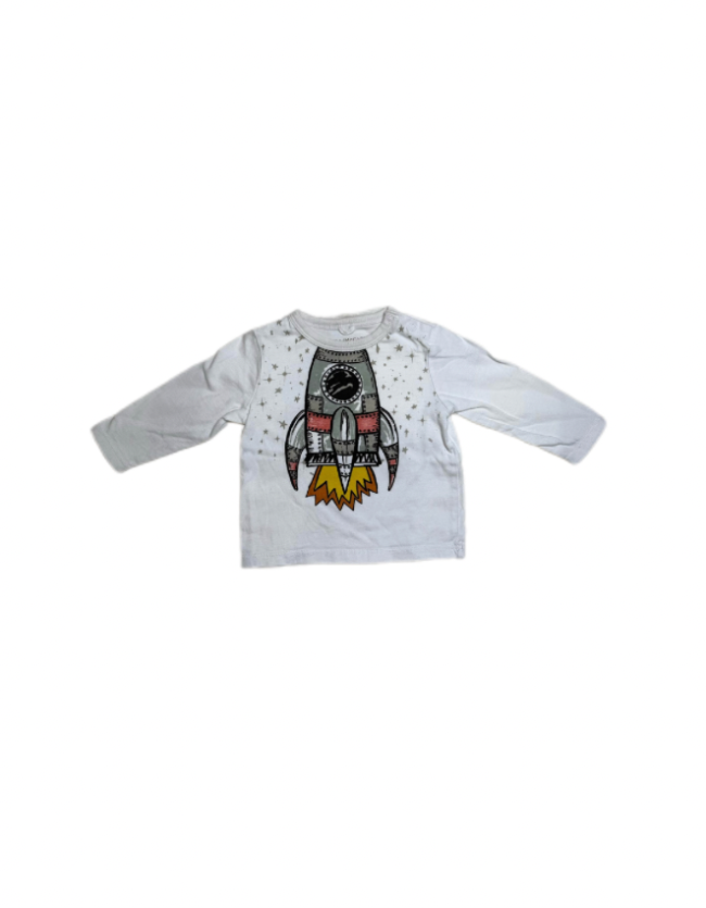 Stella McCartney Kids Rocket Long-Sleeve Tee