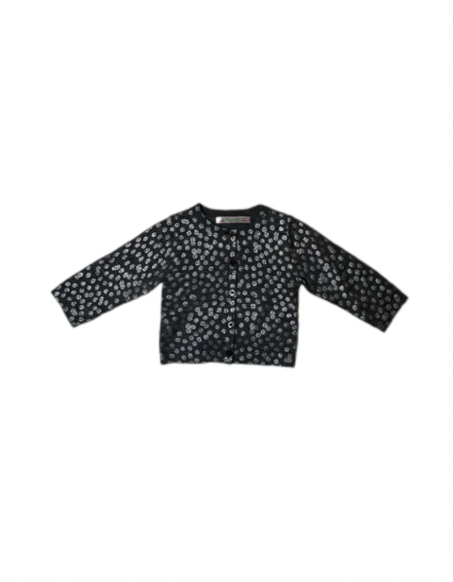 Bonpoint Metallic Dot Cardigan