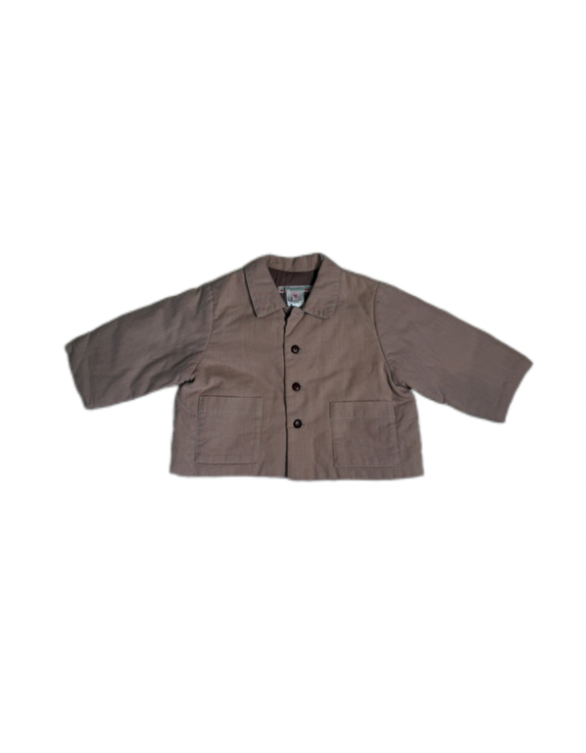 Bonpoint Striped Cotton Jacket