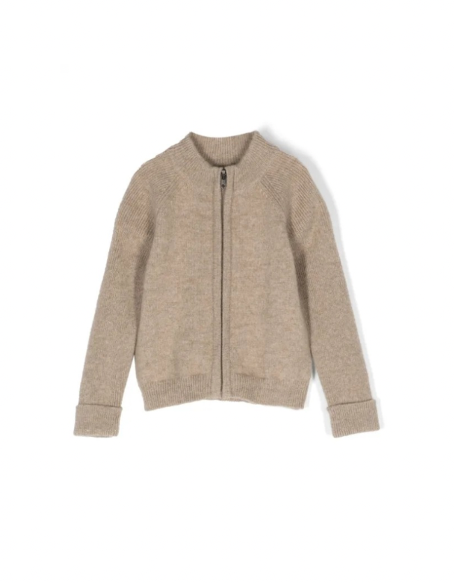 Bonpoint Cashmere Zip-Up Cardigan